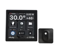 Shelly Wall Display + Sensore H&T - Pannello con Display touch nero