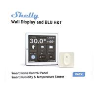 Shelly Wall Display Kit Bianco 4" Touch, Sensore Temp/Umidità, Smart Control