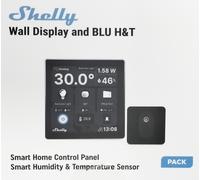 Shelly Wall Display + Sensore H&T - Pannello con Display touch Nero