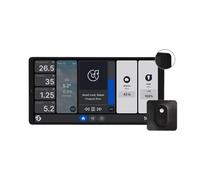 Shelly Wall Display X2 Nero + Blu H&T Nero (Bundle), Pannello di Controllo Smart Wi-Fi per Casa, Termostato, Relè Integrato da 5A, Necessario Conduttore Neutro, Dati Ambientali, Alexa e Google Home