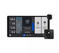 Shelly Wall Display X2 Nero + Blu H&T Nero (Bundle), Pannello di Controllo Smart Wi-Fi per Casa, Termostato, Relè Integrato da 5A, Necessario Conduttore Neutro, Dati Ambientali, Alexa e Google Home