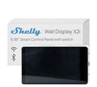 Shelly Wall Display X2i Argento - 6.9" Pannello di Controllo Smart Wi-Fi, Relè Integrato 5A, Richiede Neutro, Sensore LUX e sensore G, Altoparlanti Stereo, Alexa e Google, Home Assistant