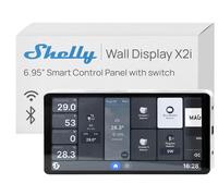 Shelly Wall Display X2i Silver - 6.9" Pannello di Controllo Smart WiFi