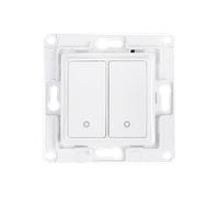 Shelly Wall Switch - Interruttore da parete con 1, 2 o 4 pulsanti - Colore Bianco 2 pulsante + Omaggio