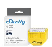 Shelly Wave i4 DC US LR | Z-Wave Long Range 4 Controllo Ingresso Digitale per Controllo Avanzato | Domotica | Alta Compatibilità | Facile Installazione | App Shelly Smart Control iOS Android |
