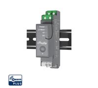 Shelly Wave Pro 2, Interruttore Intelligente Z-Wave Professionale, Contatti Puliti, 2 Canali, 25 A, Montaggio su Guida DIN, Controllo a 2 Fasi, Ripetitore di Rete Esteso, Alta Affidabilità