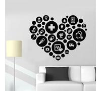 SHELOG Adesivi murali studio medico ambulatorio sanitario ospedale farmacia decorazione interni porte e finestre adesivi in vinile carta da parati creativa art