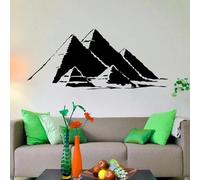 SHELOG Simboli dell'antico Egitto Adesivi murali Piramidi egiziane Decalcomanie da muro Decalcomanie piramidali Camera dei bambini Casa Soggiorno Murale di arte decorativa