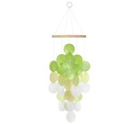 Shelt guscio di gradiente verde artigianale per arredamento per interni/esterni, ornamento da giardino in stile costiero, perfetto per le donne, decorazione ideale per la spiaggia per gli appassionati