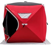 Shelters, Hysache-Rifugio Portatile per Pesca sul Ghiaccio Unisex, Rosso, 2-Person