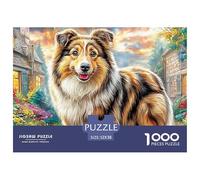 Sheltie DogMasterful 1000-Piece Jigsaw Puzzles for Adults A Complete Set of Challenging Educational Puzzle Game Pieces - An Intellectually Stimulating Gift for Adult And Teenage Enthusiasts Age 12 Ye