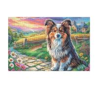 Sheltie Spring Flower Field Rural Countryside Wild Nature Puzzle 1000 Pezzi Sfida Logica E Pazienza Rompicapo Per Menti Brillanti Stimolo Cognitivo Esercizio Mentale Regalo Per Laurea 1000 PCS