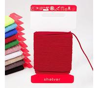 Shelver Corda elastica di alta qualità, 1,5 mm, 5 m, colore: rosso