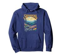 Shenandoah National Park Virginia Vintage WPA Style Artistic Felpa con Cappuccio