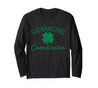 Shenanigans Coordinator Shamrock St Patricks Day Divertente Maglia a Manica