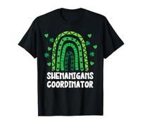 Shenanigans Coordinator St Patricks Day Green Rainbow Maglietta