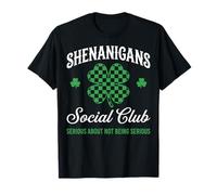 Shenanigans Social Club Serious About Not Being Serious Maglietta