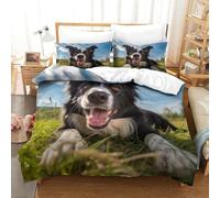 shenfuyu 3D Con Stampa Di German Shepherds Set Di Biancheria Da Letto 3 Pezzi Set Copripiumino E Federa Coordinata Per Ragazzi E Ragazze,coppie,camera Da Letto,decorazione Double(200x200 cm)