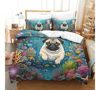 shenfuyu Starry Sky Set Copripiumino 3D Copripiumino Con Set Da Letto in Microfibra, Copripiumino Stampato Per Adulti E Bambini Morbido, Resistente, Traspirante King(220x240 cm)