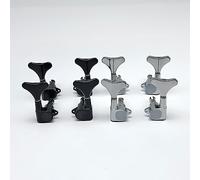 SHENGANG Un Set di 4 Pezzi Pulsanti a Coda di Pesce Accordatori for Corde for Basso Tuning Pioli, Chiavi for Macchine elettriche for Basso Elettrico (Color : Black A Set of 4R)