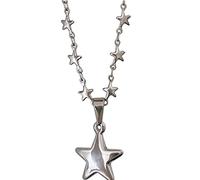 SHENGANG Y2K collana gotica stella collana per donne adolescenti carino fascino retrò fata grunge accessori preppy roba regolabile (colore: A), Metallo