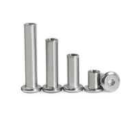 SHENGG 1/10 pezzi M3 M4 M5 M6 M8 M10 304 in acciaio inossidabile con testa esagonale piatta Allen for mobili e letti, inserto for giunto a rivetto, dado a manicotto(1pc M6(OD 8mm),80mm)