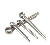 SHENGG 1~100P Coppiglia In Acciaio Inossidabile 304/316/zincato Elastico Tornante Spilli Baionetta Perno Spille a Molla Spille a forma di U M1 ~ M10 GB91(M8 (2Pcs),90mm)