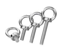 SHENGG 1-5 pezzi in acciaio inossidabile 304 M3M4M5M6M8M10M12M14M16M18M20M24 DIN580 Bullone ad anello for sollevamento marino Vite ad anello for cavo Bullone ad occhiello for fune(M6x25mm-2pcs)