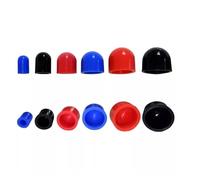 SHENGG 10 pezzi ID 4 mm-14 mm lunghezza tappo terminale tubo flessibile in silicone for auto bypass nero blu rosso accessori(ID 12mm 10pcs Red)