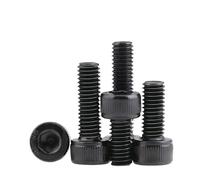 SHENGG 10 pezzi/lotto viti a testa cilindrica con esagono incassato, bulloni M2 M2.5 M3 M4 M5 M6 M8, acciaio al carbonio di grado 12.9(18mm x10pcs,M4)