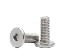 SHENGG 100 pezzi/lotto Vite a testa svasata ultra sottile super piatta M1.6 M2 M2.5 M3 M4 M5 M6 M8 Acciaio inossidabile 304(35mm x100pcs,M6)