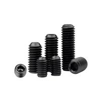 SHENGG 100 pezzi/lotto Vite di fissaggio senza testa M2 M2.5 M3 M4 M5 M6 M8 M10 Vite di fissaggio con esagono incassato in acciaio al carbonio Durezza 12.9 GRADO(5mm x100pcs,M3)