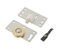 SHENGG 1pc Ruote for Porta Scorrevole Puleggia Rulli 74x37mm Ferramenta for mobili in Acciaio Inox Armadio Porta Scorrevole Ruote Regolabili