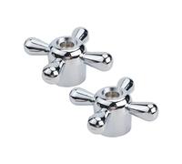 SHENGG 2 pezzi manopola maniglia croce rubinetto in lega interruttore rubinetto lavello di ricambio for accessori hardware bagno cucina