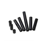 SHENGG 20-100 pezzi/lotto M2 M2.5 M3 M4 M5 distanziali in alluminio rotondi neri, distanziali in alluminio rotondi(8MM_M2 100PCS)