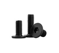 SHENGG 500 pezzi M3X3/4/5/6/8/10/12/14/16/18/20/25/30/35/40/50 304 in acciaio inossidabile con testa a esagono incassato super piatta(Black colour,X12MM_M3 500PCS)