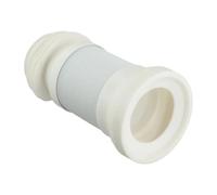 SHENGG Apparecchi for la casa Connettore for vaschetta WC Connettore for vaschetta WC flessibile for la casa Impianto idraulico domestico Rifiuti WC Connettore bianco allungabile 1 pz