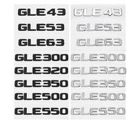 SHENGG Bagagliaio di un'auto Lettere Logo Distintivo Dell'emblema Decalcomanie Adesivo for Classe GLE GLE53 GLE350 GLE400 GLE450 W166 W167 GLE63(Chrome Silver,GLE 400)