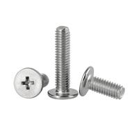 SHENGG Bullone a testa piatta ultra sottile e bassa in acciaio inossidabile 304 con croce M0.8 M1.2 M1.4 M1.6 M2 M2.5 M3 M4 M5 M6 M8(3mm,M1.0 (200pcs))