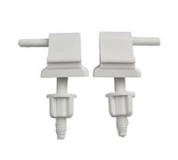 SHENGG Bulloni cerniera for sedile WC in plastica Vite Raccordi di montaggio for cerniera bianca for coperchio WC Parti di ricambio hardware for bagno(White)