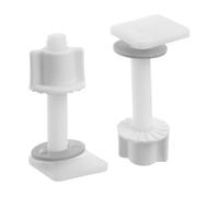 SHENGG Bulloni di riparazione della cerniera del sedile del WC in plastica + viti di montaggio + kit di rondelle Accessori di ricambio for la casa