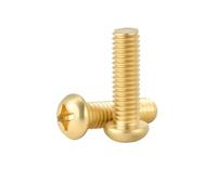 SHENGG Bulloni in ottone M2 M2.5 M3 M4 M5 M6 M8 Viti a testa tonda con filettatura metrica, elementi di fissaggio elettrici, viti for macchine metalliche(50mm,M8 (2pcs))