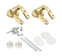 SHENGG Cerniera for sedile WC dorato, connettore di montaggio for coperchio WC a filo, raccordi di montaggio for cerniera coperchio WC, parti di ricambio in lega di zinco
