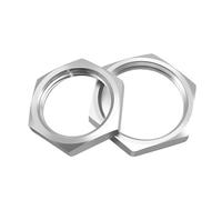 SHENGG Dado di bloccaggio esagonale in acciaio inossidabile 304 dado di bloccaggio di fissaggio del tubo M8 M10 M12 M14 M16 M18 M20 M22 M24 M25- M40 Passo 1.0mm 1.5mm(M16x1x19x4 (10pcs))