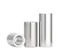 SHENGG Dado di giunzione del connettore di accoppiamento rotondo lungo M2 .5 in acciaio inossidabile 304, dadi di allungamento(M2.5x5x8mm 10pcs)