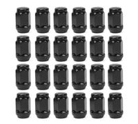 SHENGG Dado mozzo Automobile Dado Esagonale 24 Pezzi 12 mm x 1,25 mm Dadi Ruota Neri