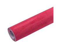 SHENGG Decorazione autoadesiva in pelle scamosciata for tetto auto, porta, max 300 cm, ispessimento artificiale, 0,7 mm, adesivi in tessuto scamosciato di alta qualità(Red,20x300cm)