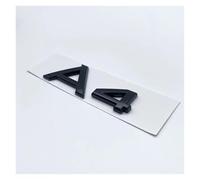 SHENGG Lettere 3D Numeri Emblema for A3 A4 A5 A6 A7 A8 Q2 Q3 Q5 Q7 Bagagliaio di un'auto Coperchio Targhetta Distintivo Logo Adesivo Cromato Nero lucido(Glossy black A4)