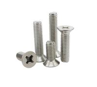 SHENGG M1 M1.2 M1.4 M1.6 M1.7 Vite a testa svasata in acciaio inossidabile DIN965 Vite a testa piatta Micro viti for macchine SS304(M1.6X10 200PCS)