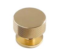 SHENGG Manopola zigrinata for armadio, porta dell'armadio da cucina in alluminio nero opaco, tiranti for cassetti, maniglia for porta, ferramenta for mobili(Gold)